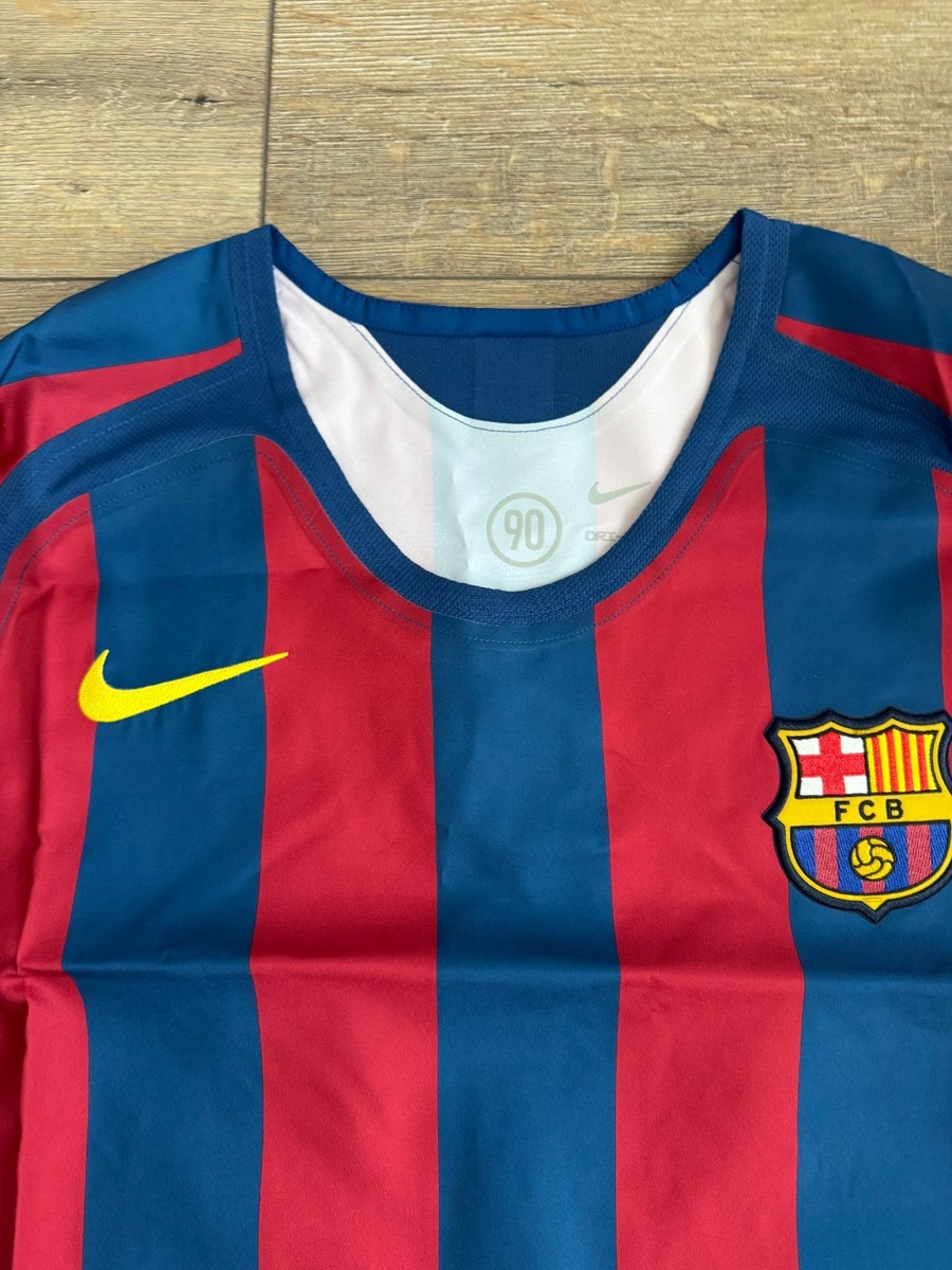 Nike FC Barcelona Reissue 2005/06 Ronaldinho Home Jersey Size L