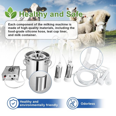 #ad Electric Cow Milking Machine Milking Equipment 5L Stainless Steel US STOCK $43.08