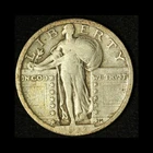 1917-D 25C Type 2 Standing Liberty Silver Quarter - Free Shipping USA