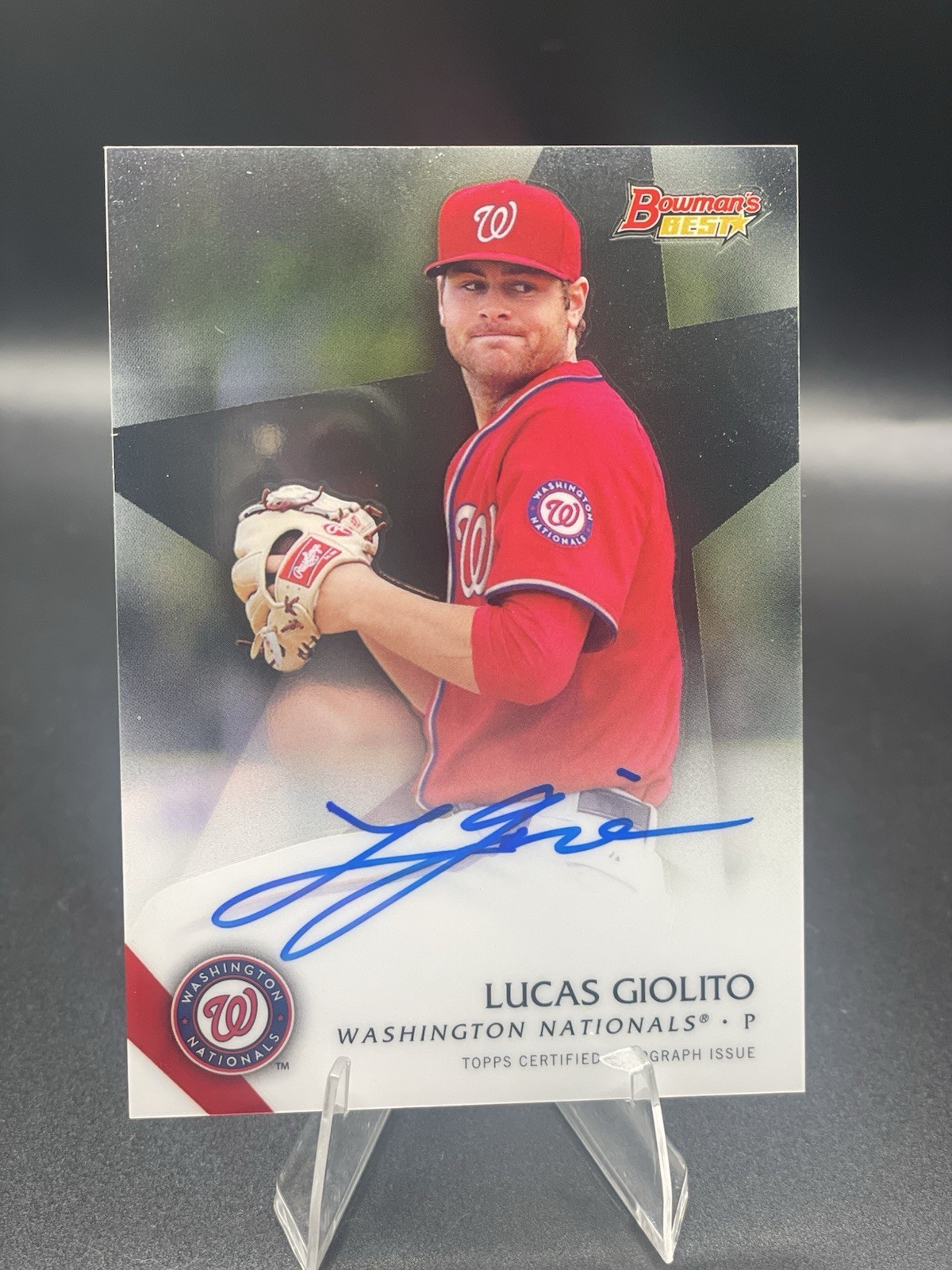 2015 Bowman's Best - Best of 2015 Autographs Lucas Giolito #B15-LG Refractor 