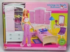 NEW Vintage Barbie Living in Style Bedroom Playset 2002 Mattel