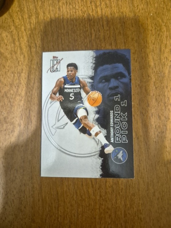 Topps 2026 Signature Class Rookie Pick Anthony Edwards, Minnesota Timberwolves