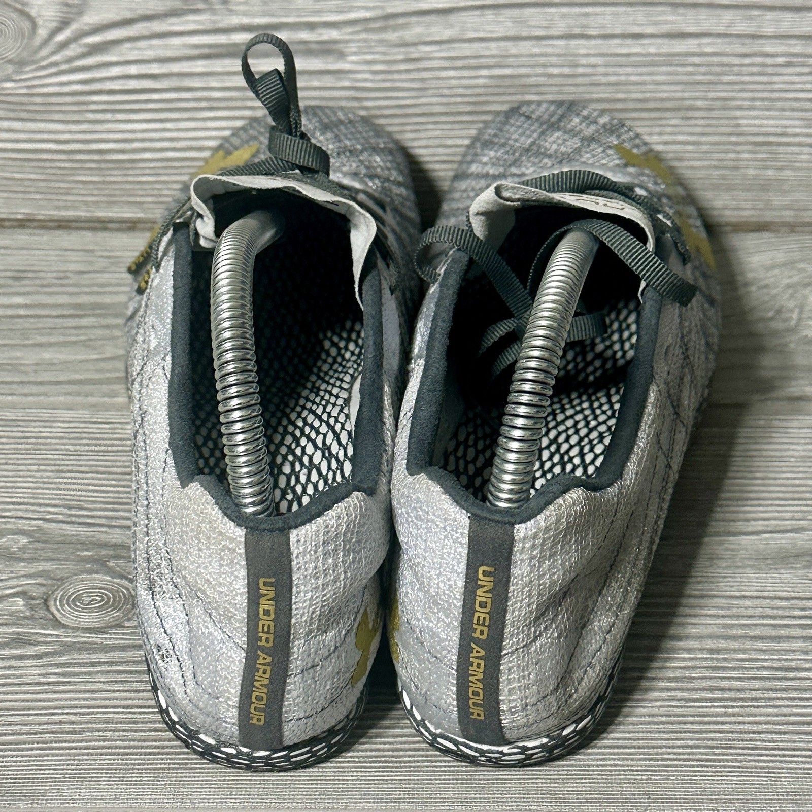 UNDER ARMOUR UA HOVR Shakedown Track Field Racing Spikes Halo Grey Men's Size 8 thumbnail 5