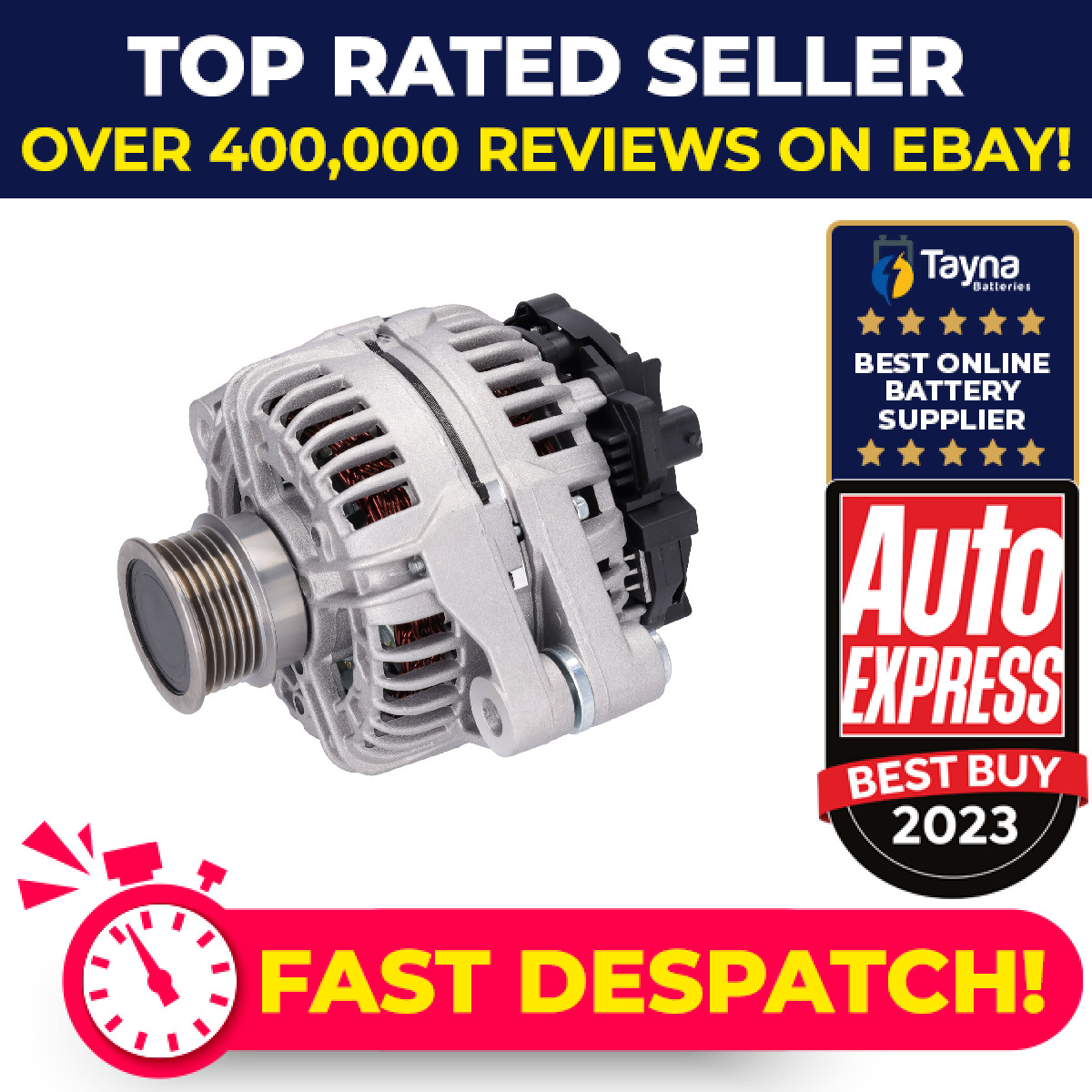 Alternator fits OPEL ASTRA H 1.9D 04 to 12 01202115 013308507 01202116 013308508