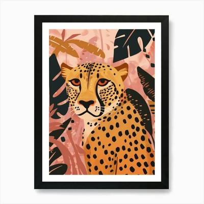 Gepard 36 Kunstdruck gerahmt Wandbild Poster Leinwanddruck Bild