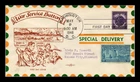 Dr Jim Stamps Fdc 1946 Honorable Discharge Emblem Spec Del Air Mail Pent Arts