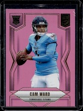 2025 Panini Donruss Elite Cam Ward Rookies Pink Rookie RC #101 Titans