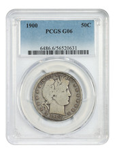1900 50C PCGS Good 06 - Barber Half Dollar