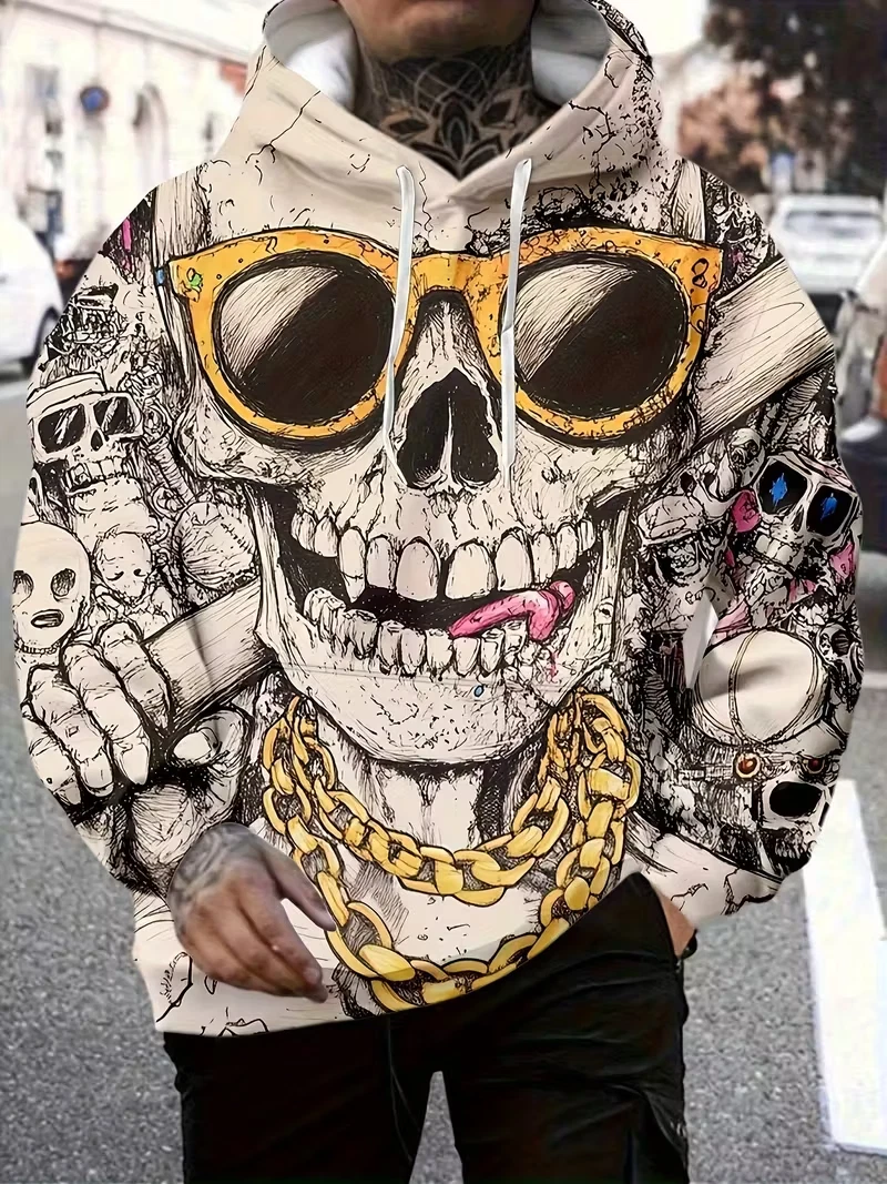 Men's Colorful Sweatshirts Hoodie long sleeve oversized BIG size 4XL