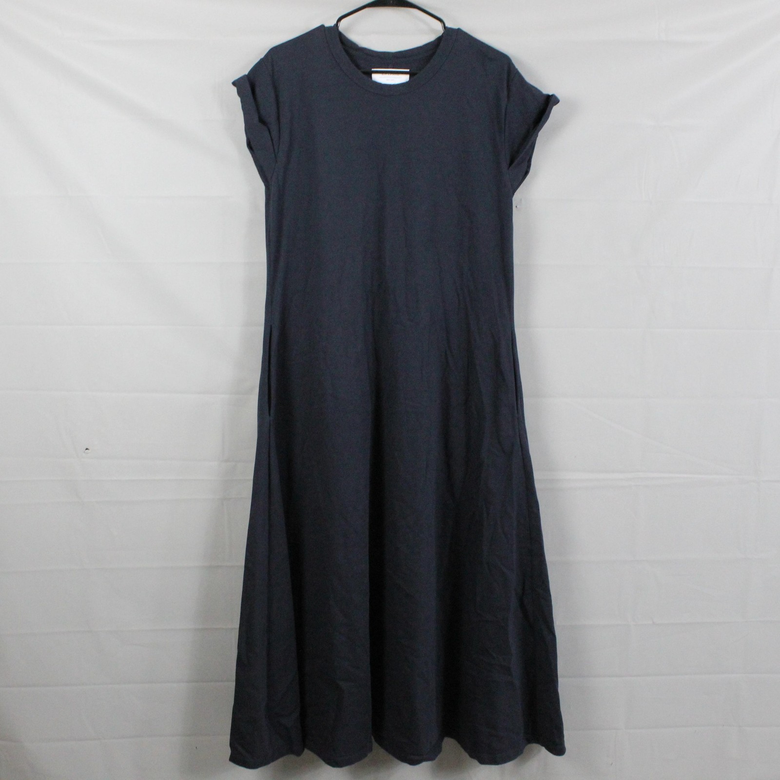 La Ligne Dress Small Andie Midnight A Line Maxi Navy Blue Crewneck Luxury Casual