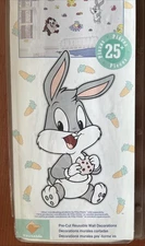 Vintage Priss Prints 1999 Baby Looney Tunes Jumbo Stick Up Wall Sticker Unopened