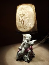 Lampada da tavolo vintage Capodimonte. Litofania 