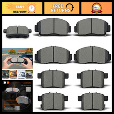 Ceramic Brake Pads Front & Rear for Honda Acc...