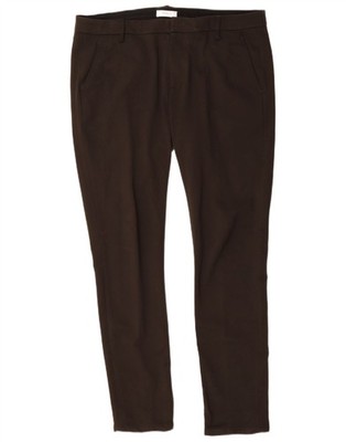 Dondup Mens Skinny Casual Trousers W38 L33 Brown Viscose CE13