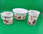 Hazel Atlas Child's Cup Mug Bowl Milk Glass Thank you God for Everything Vintage