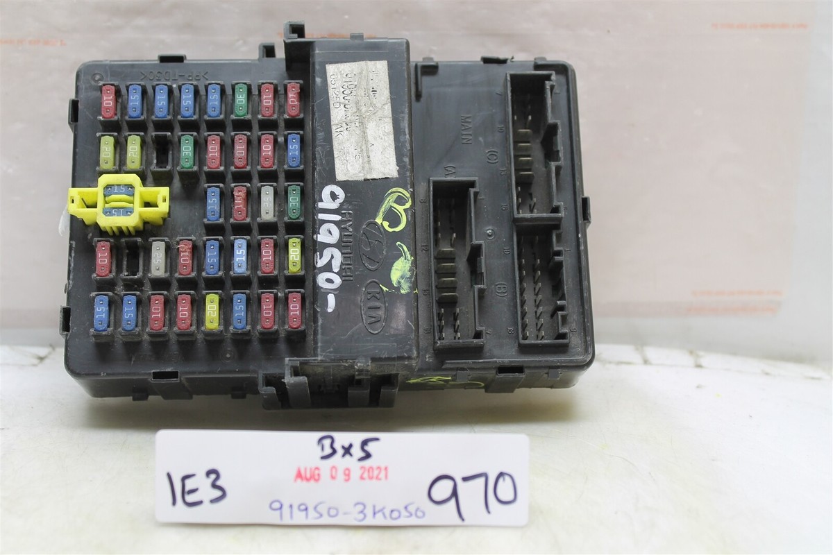 2009 hyundai sonata cigarette lighter fuse 2009-10 Hyundai Sonata Fuse Box Relay Junction Unit 919503K050 Module 970  1E3-B5