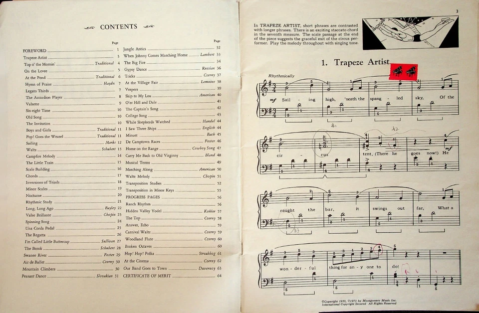 Leila Fletcher Piano Course Book #3 Piano Sheet Music Song Book - Image 2 of 4