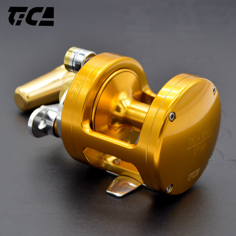 TICA TEAM Lever Drag Conventional Reel Ocean Trolling Tuna Shark