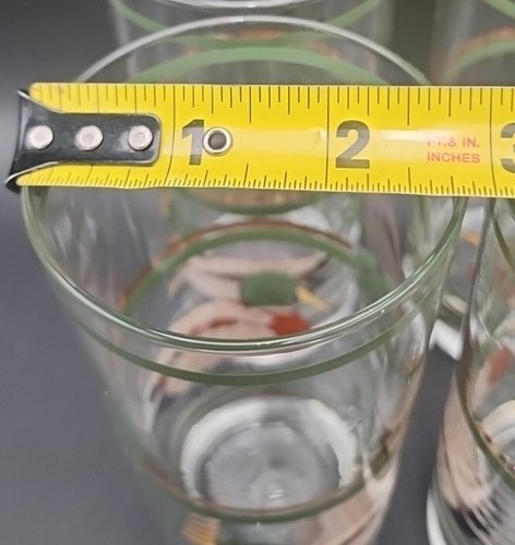 Vintage LIBBEY MALLARD DUCK Drinking Glasses High Ball Gold Accent Set Of 4 - Picture 13 of 14