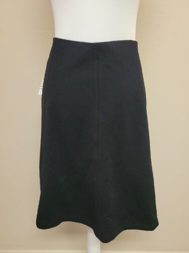 NWT ROZ & ALI Women's Skirt A-Line Elastic Waist Black Color Stretch.Size L - Picture 5 of 17