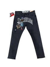 Ice Cream Billionaire Boys Club Bbc Straight Stacks Mens Jeans Black Size 3832