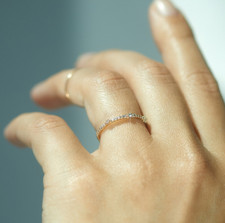 Sparkling White 0.15CT Earth Mined Diamond In...