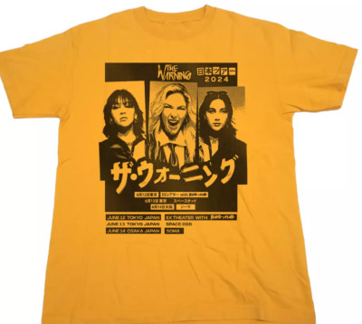 The Warning Band Tour Japan Unisex Cotton Classic T-shirt All Sizes Gold DO353
