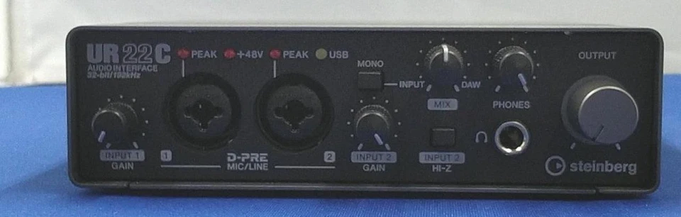 Steinberg UR22C 2x2 USB 3.0 Audio Interface Good Condition from Japan - Image 2 of 4