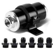 New 30 Micron Inline Fuelpetrol Filter Bracket Billet Aluminum An6an8an10