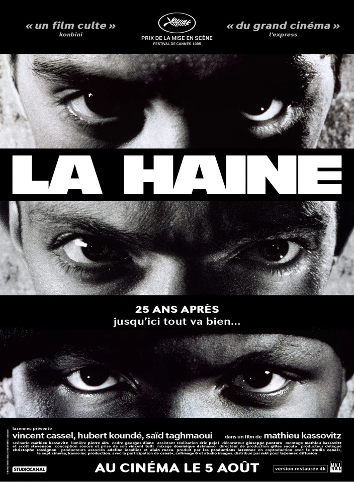 La Haine movie poster (b) - 11" x 17" - Vincent Cassel