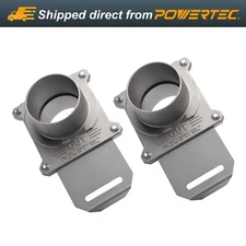 POWERTEC Blast Gate 2-1/2 Inch, w/Anti Clog and Air Leak Seal, 2PK (70325-P2)