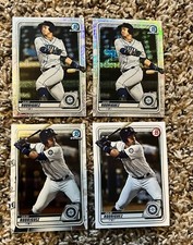 2020 Bowman Chrome Julio Rodriguez Mega Mojo Refractor BCP-175 (LOT OF 4) Base