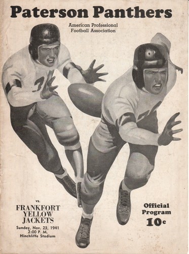 1941 Paterson Panthers vs Frankfort Yellow Jackets Hinchcliffe Stadium WWII
