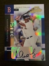 Manny RAMIREZ 2003 Playoff Absolute Memorabilia Spectrum AUTO #86 5/10 NM