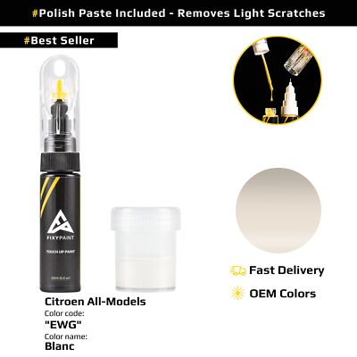 Touch up Paint for Citroen All Models Code: EWG Blanc
