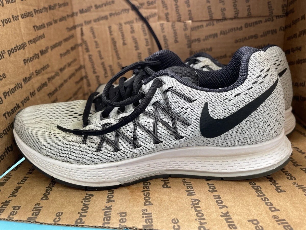 Locura junio entusiasta Nike Air Zoom Pegasus 32 Gray Running Shoes Lace Up Size 6.5 | eBay