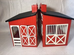 Red Barn Stable Horse Play Set Kids Toy Ebay
