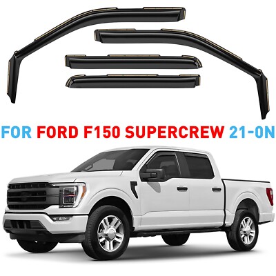 Rain Guards Vent Visors Shade for 1999-2016 Ford F-250 SuperCrew