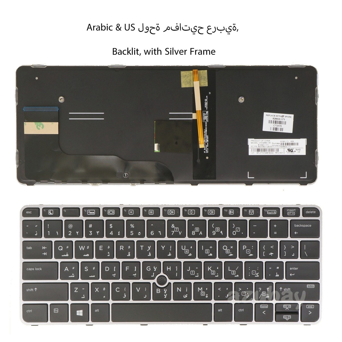 Laptop Keyboard For HP Elitebook 725 G3 G4, 820 G3 G4, 828 G3