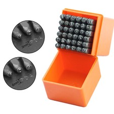 Großbuchstaben und Zahlen Stempelhandwerk zum Bedrucken von Metall  