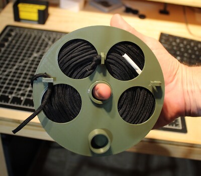 Paracord winding reel - for 100 feet of 550 (5/32'') - 5.5'' (140mm) diameter