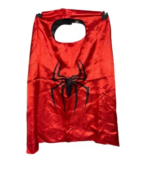 Spiderman Halloween Kids Red & Black One Size Costume Cape - Image 1 of 4