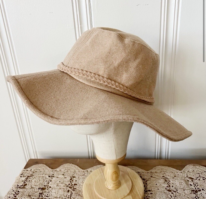 ASN WOOL BLEND HAT NEW ONE SIZE NWT ASN Harper Wool Blend Floppy Hat in Oatmeal size One  main image 2