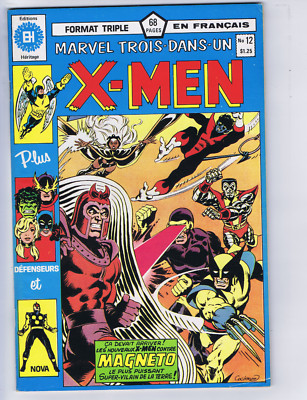 Marvel Trois-Dans-Un X-Men #12 Editions Heritage FRENCH/CANADIAN