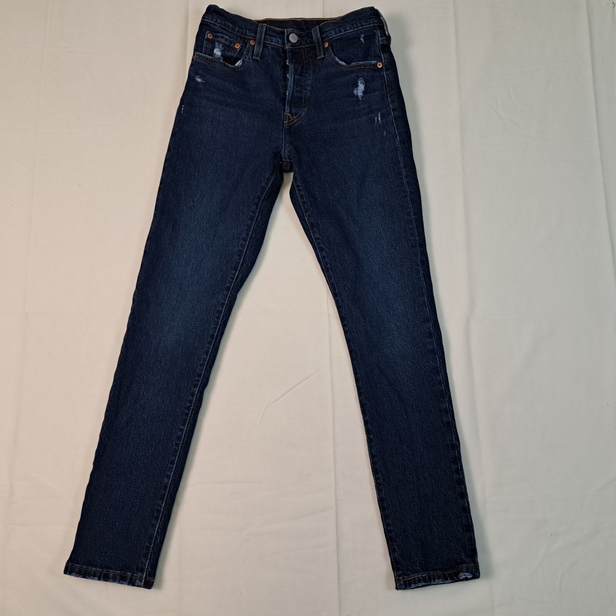 か2 LEVI'S 501 Skinny Women pc9-29502-0201 Jeans Button Fly Skinny