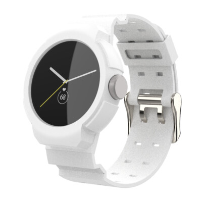 For Google Pixel Watch 2 1 One-piece TPU Sport Band Silicone Rubber Wrist Strap