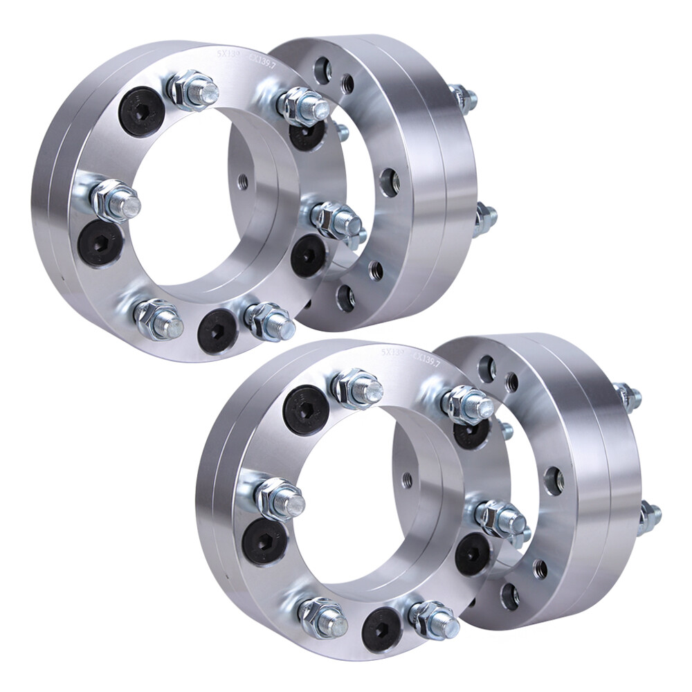 4PCS 5x5.5 To 6x5.5 5 To 6 Lug 2" Thick Wheel Spacers Adapters For