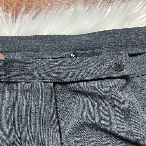 Focus 2000 Women’s Gray Stripped Career Wide Leg Dress Pants Size 10 EUC - Picture 9 of 10