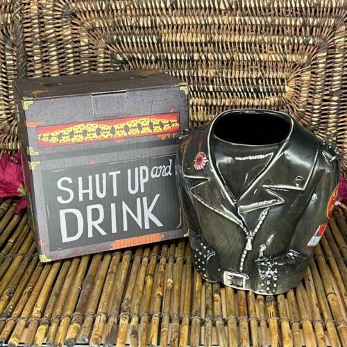 Double Down Saloon Drunk Punk Leather Jacket Tiki Farm Mug Amp Gift Box VEGAS
