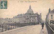 CPA 59 LILLE / PONT ET RUE DU PONT NEUF